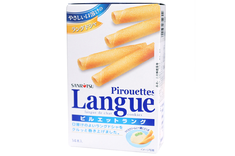 SANRITSU WAFER EGG ROLLS PIROUETTES LANGUE 91G